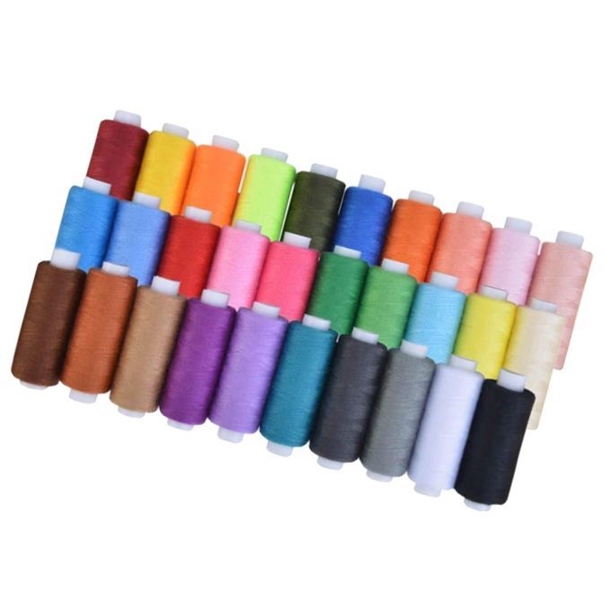 30Pcs  Sewing Thread Spools Set For Fabrics By Hand Machine 250