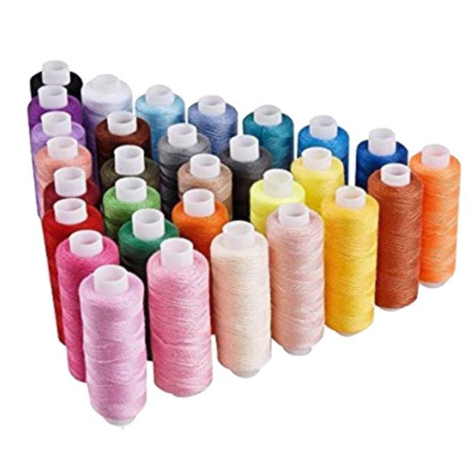 30Pcs  Sewing Thread Spools Set For Fabrics By Hand Machine 250