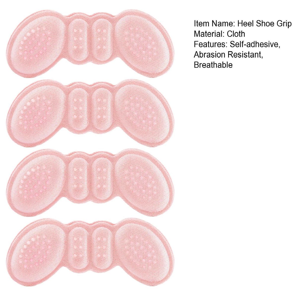 4Pcs Heel Pad Ladies High Heel Shoe Liner Pink