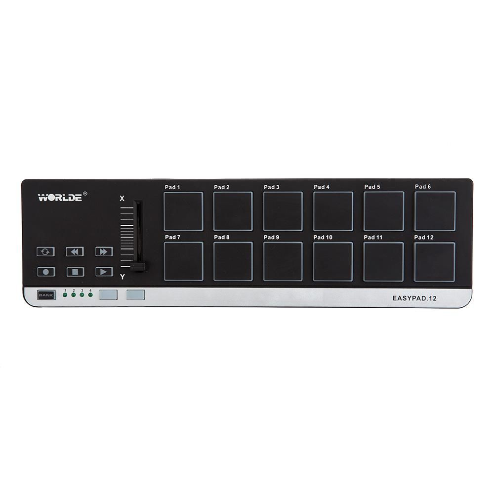 Worlde EasyPad.12 Portable Mini USB 12 Drum Pad  MIDI Controller