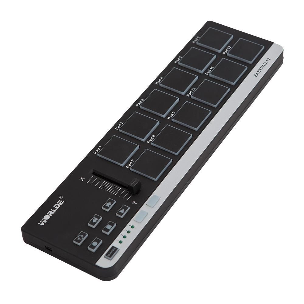 Worlde EasyPad.12 Portable Mini USB 12 Drum Pad  MIDI Controller