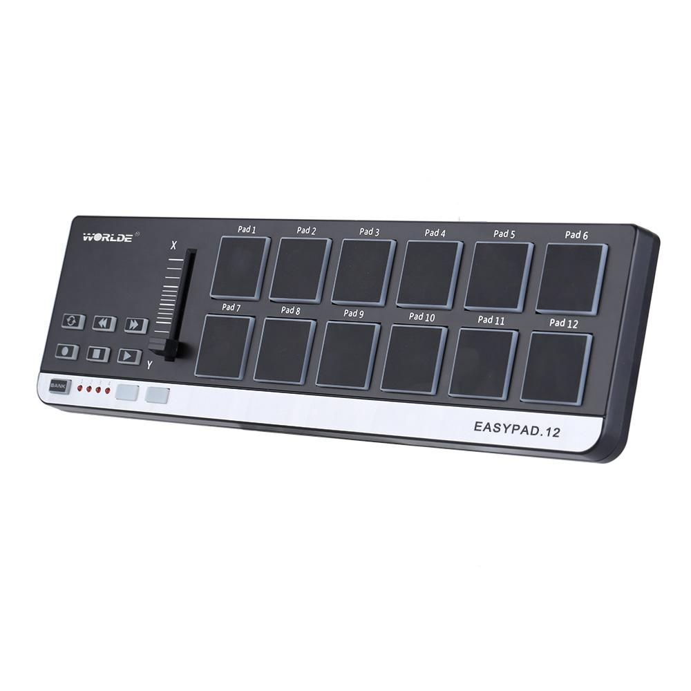 Worlde EasyPad.12 Portable Mini USB 12 Drum Pad  MIDI Controller