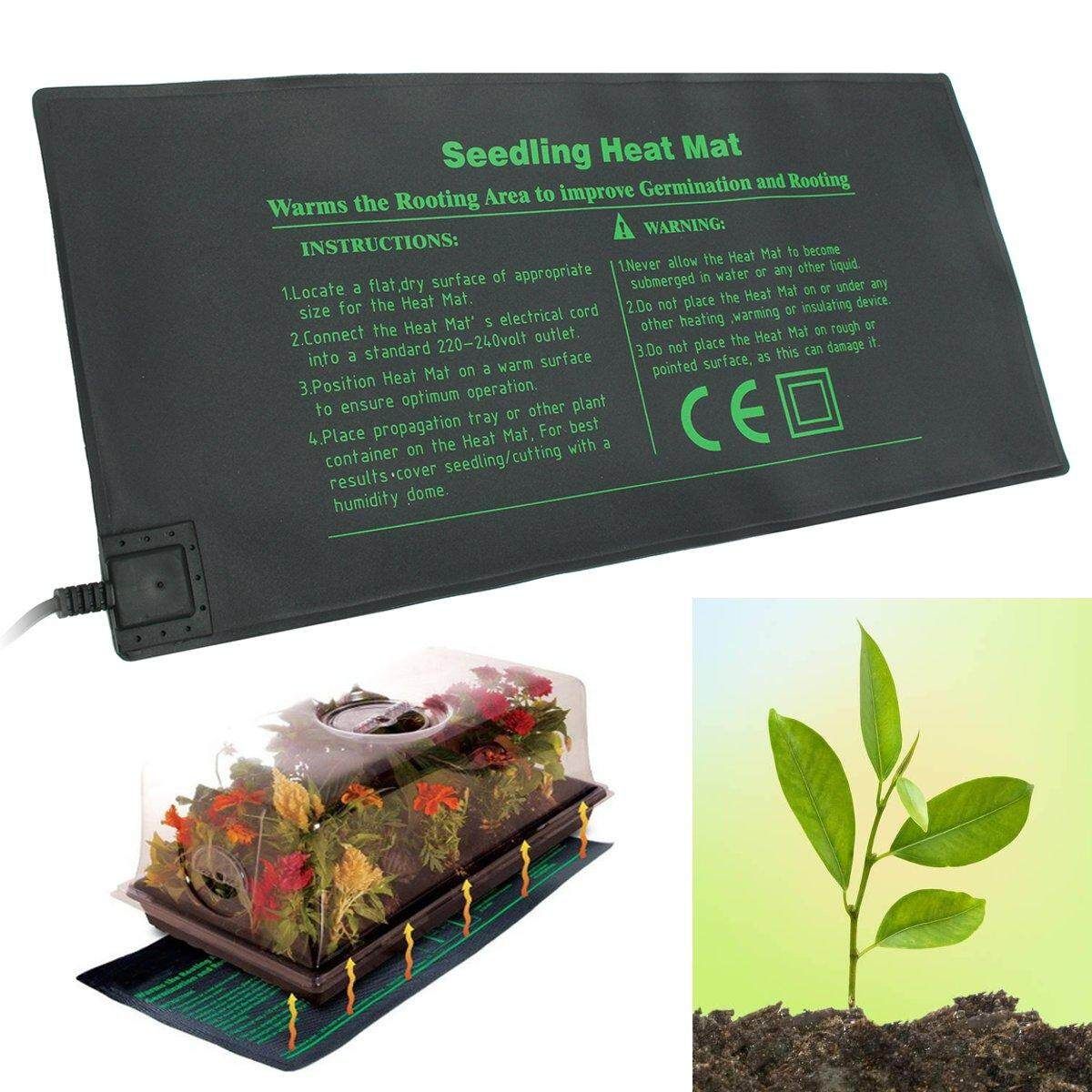 Propagation Seedling Heat Mat Starter Cloning Warm Pad Germination 52x25cm 110V American Standard