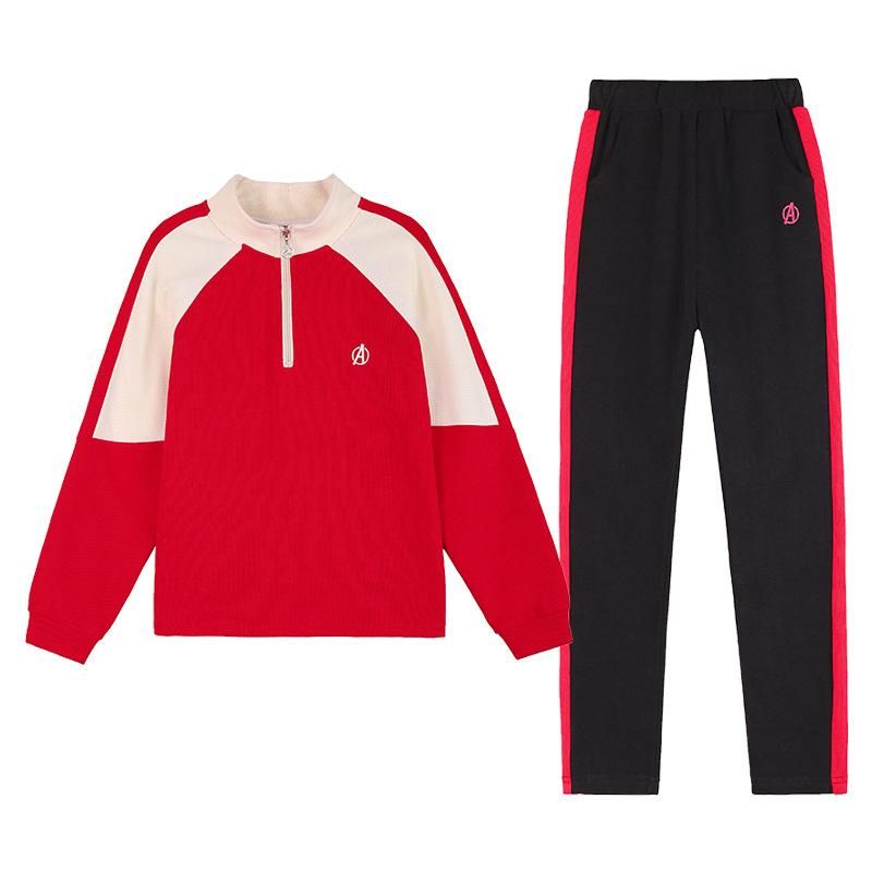 Women's Sports Suit Spring and Autumn New Women's Fashion Loose-Fitting Long Sleeves Casual Sweatshirt Running Two-Piece Suit Dragon