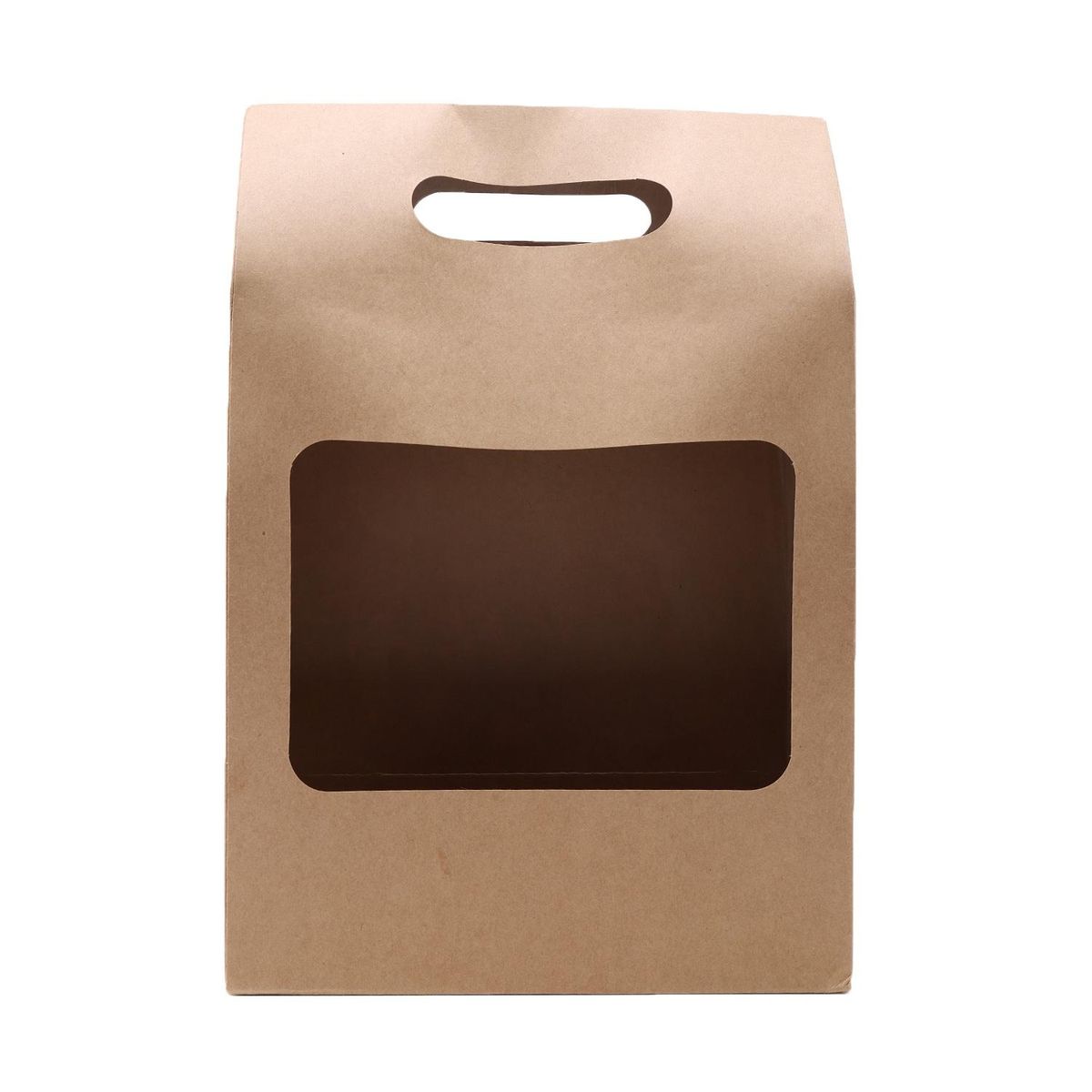 5Pcs Brown Kraft Paper Gift Bags Wedding Flower Packaging