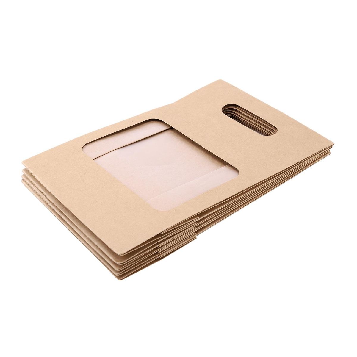 5Pcs Brown Kraft Paper Gift Bags Wedding Flower Packaging