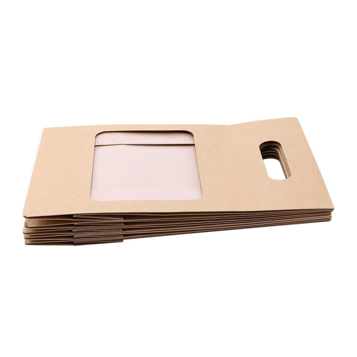 5Pcs Brown Kraft Paper Gift Bags Wedding Flower Packaging