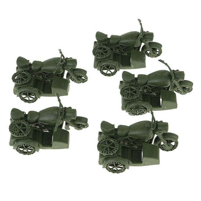 5pcs World War II Wargame Accs   Motorcycles  Force Vehicle Model