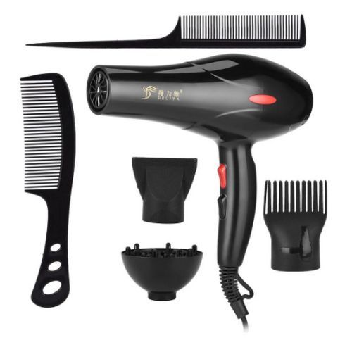 Professional Hair Dryer With Hot And Cool Air+4 Components