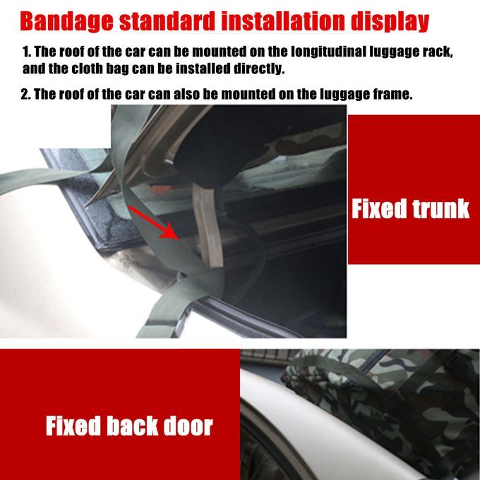 218L Waterproof Car Roof Top Tail Rack Bag Cargo Carrier Lug