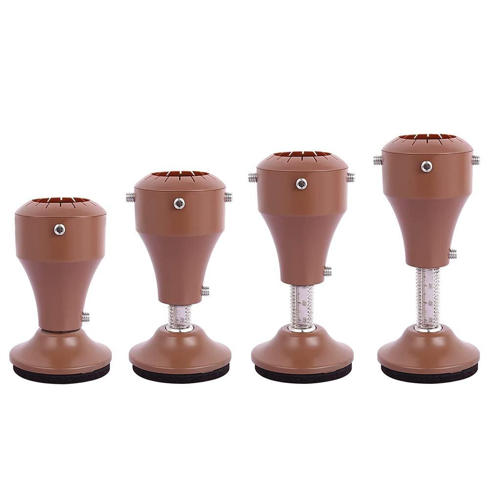 4 Pack Adjustable Bed Risers 360° Rotatable Furniture Riser
