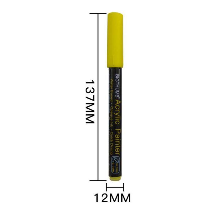 Acrylic Marker Pens Permanent Waterproof Art For Fabric Ceramic