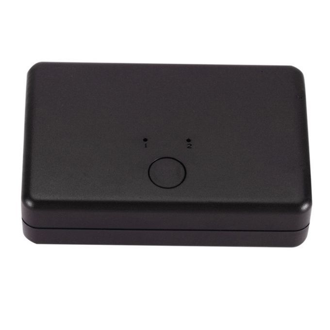 2 Port RJ45 Lan Network Switch Hub  Computer Ethernet-Black
