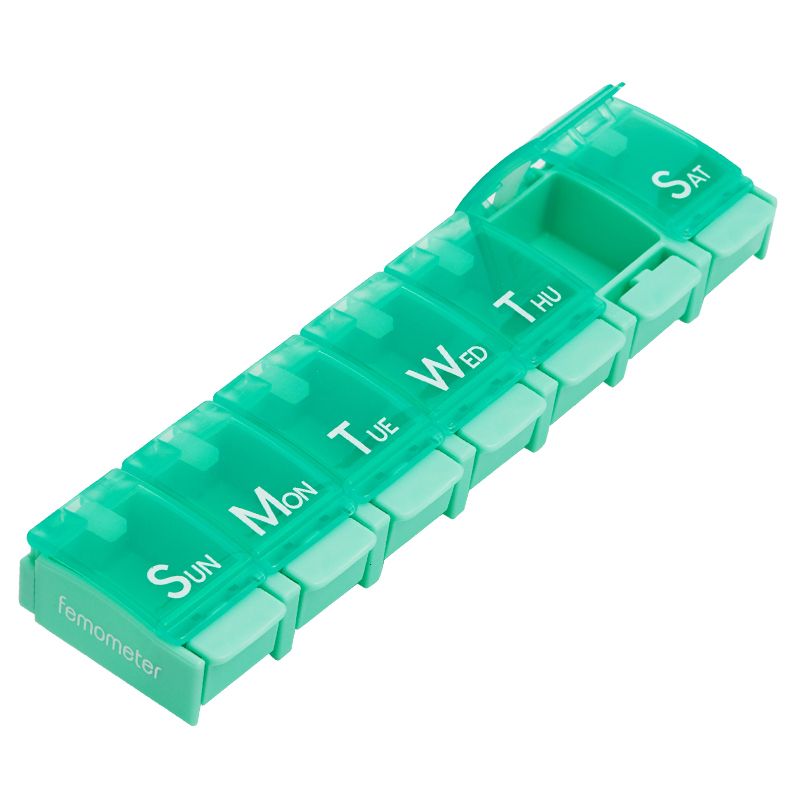 7 Days Daily Pill Box Medicine Holder Drug Case Weekly Pill Organizer Tablet Container Waterproof Planner коробка Green
