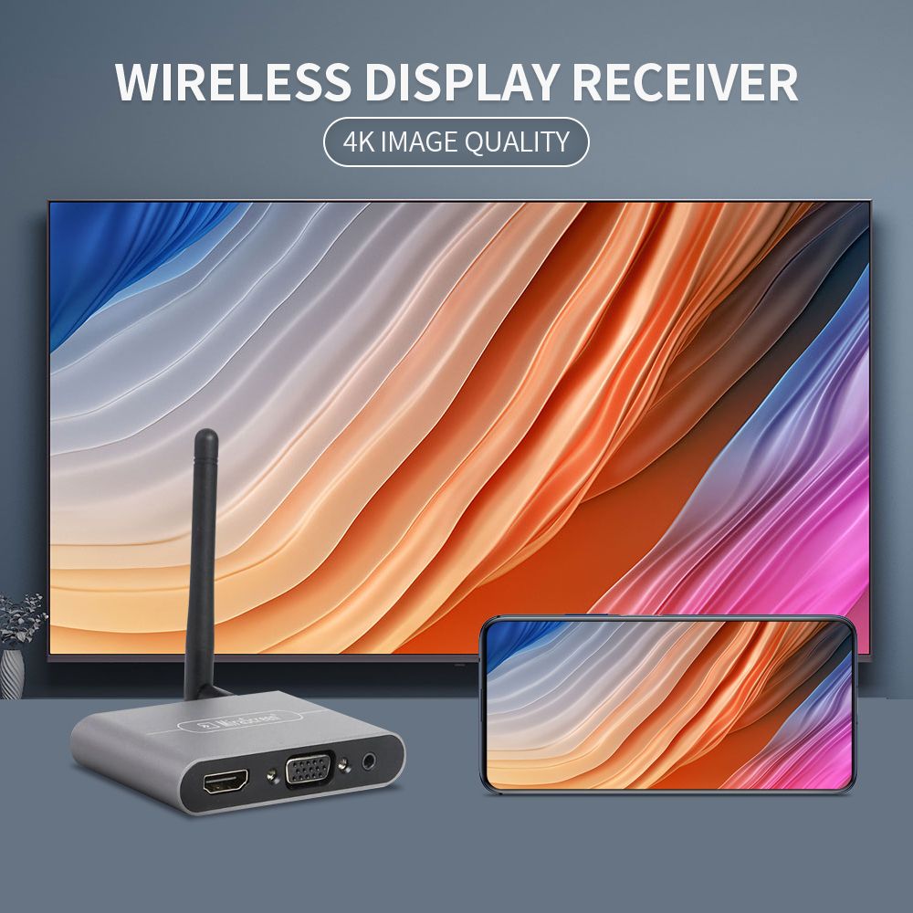 X6W Plus 4K Wireless Display Receiver 2.4GHz 5GHz