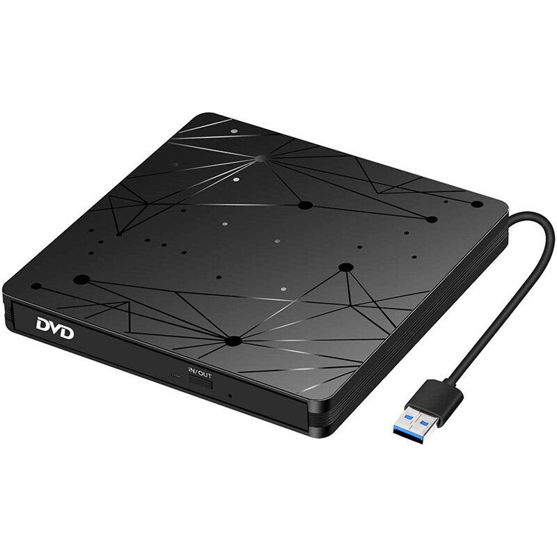 External Optical Drive USB3.0 Portable CD DVD Drive Writer Optical Player High Speed Multi-Functional DVD Player For Laptop DVD Case