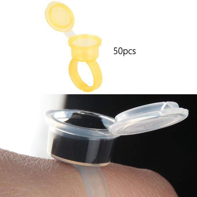 Tattoo Rings Cups  Cups Nail Art Holder Pigment Rings For White