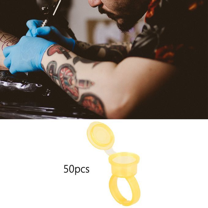 Tattoo Rings Cups  Cups Nail Art Holder Pigment Rings For White