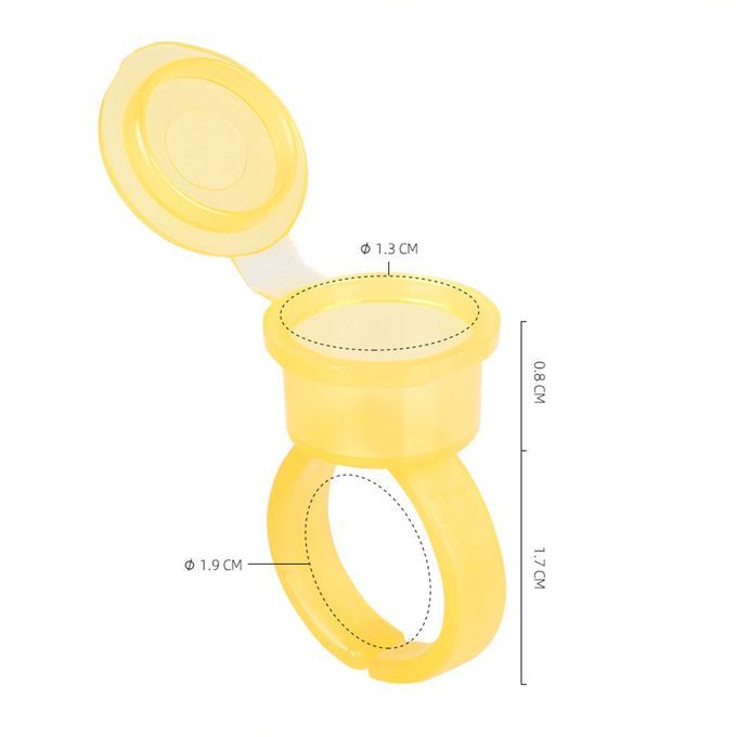 Tattoo Rings Cups  Cups Nail Art Holder Pigment Rings For White