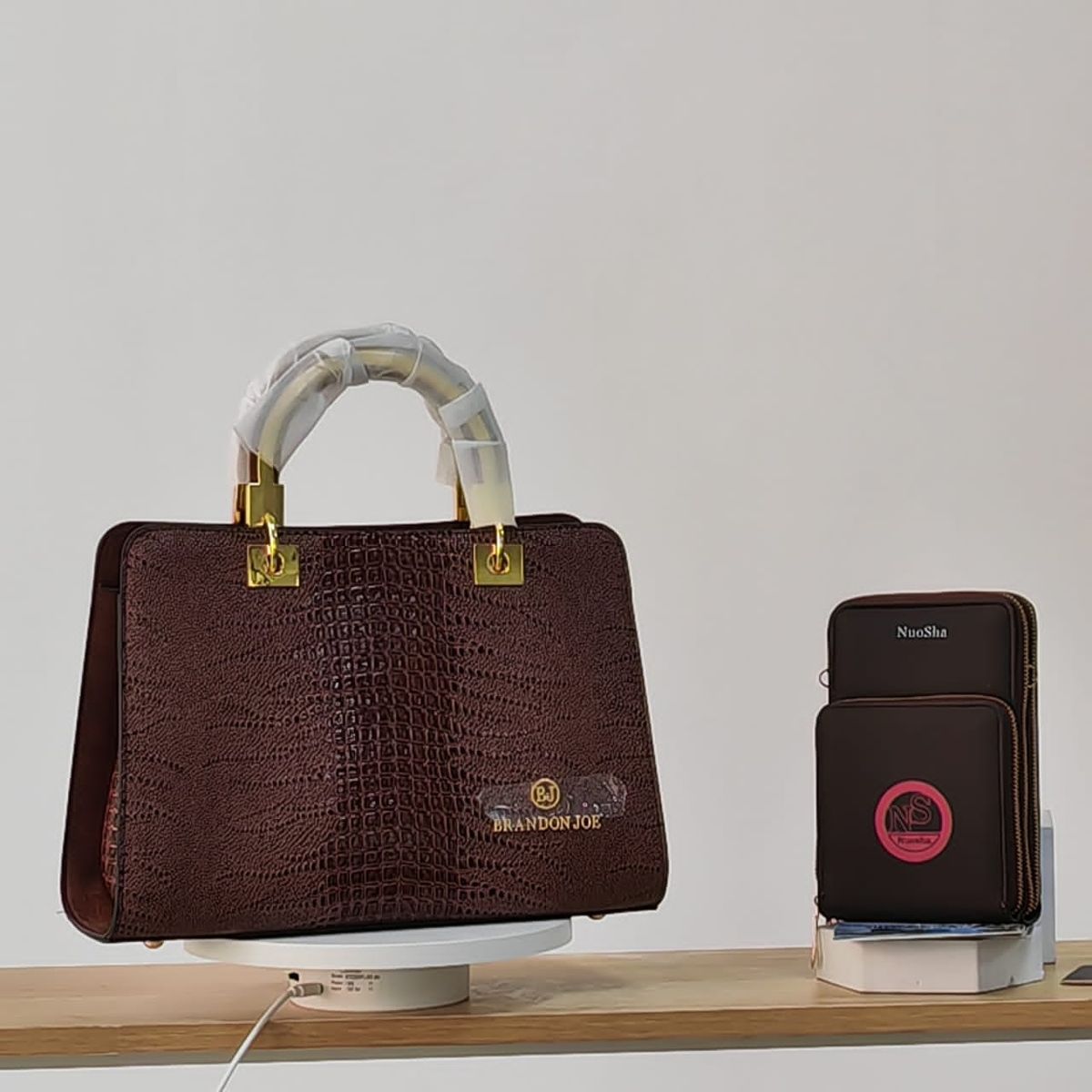 2n1 High Quality Top-Handle Handbag-Beige