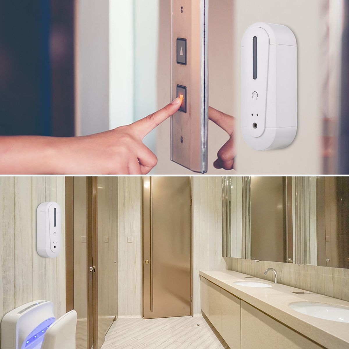 Automatic Spray Hand Sanitizer Dispenser 180ml Wall-mounted