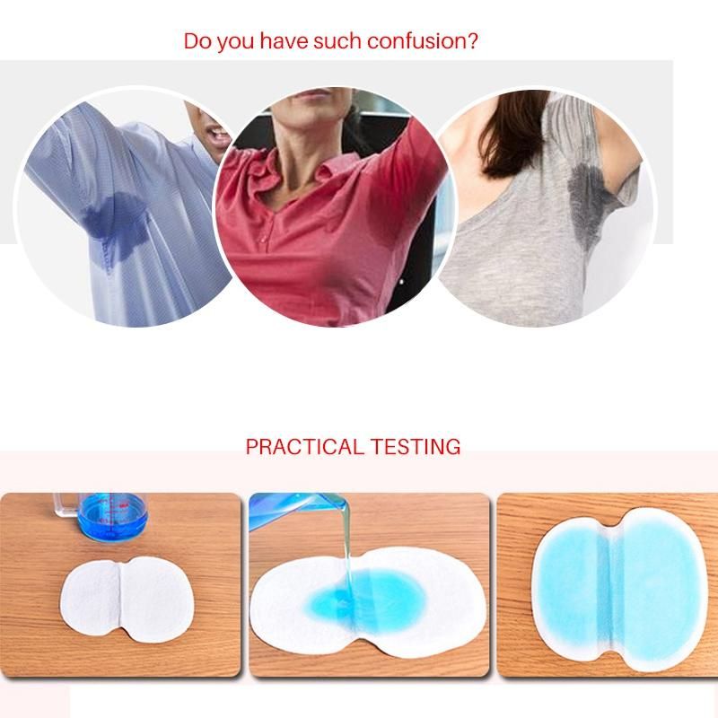 60PCS Underarm Armpit Sweat Perspiration Pads Shield Absorbing Sweat Pads Deodorant For Women Men