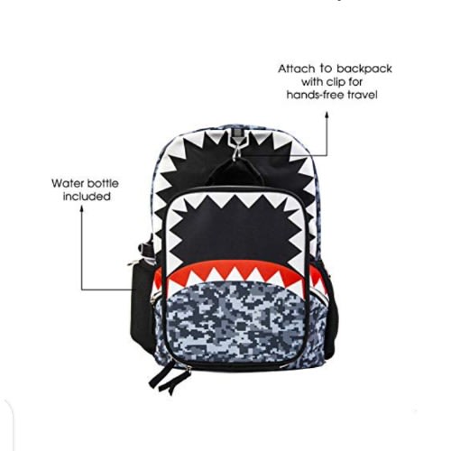 16" Shark Backpack Set For Kids