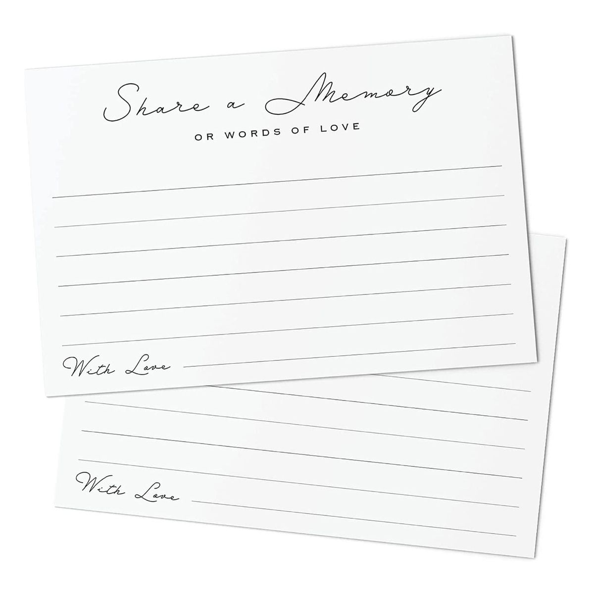 50Pcs Message Card Wedding Anniversaries Graduation Blessing Card