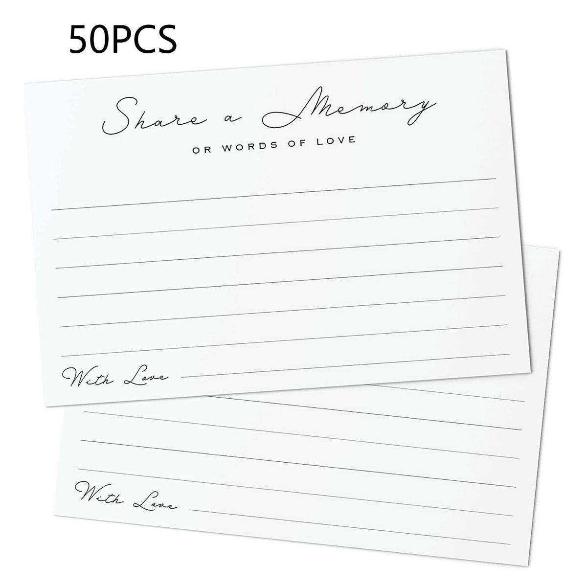 50Pcs Message Card Wedding Anniversaries Graduation Blessing Card
