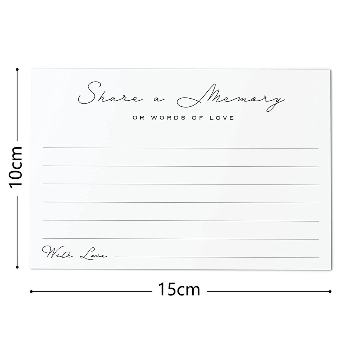 50Pcs Message Card Wedding Anniversaries Graduation Blessing Card