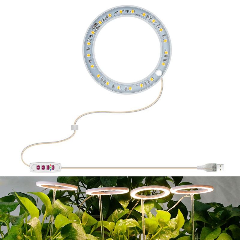 One Head LED Plant Growth Lamp Fill Light Ring Plant Lamp