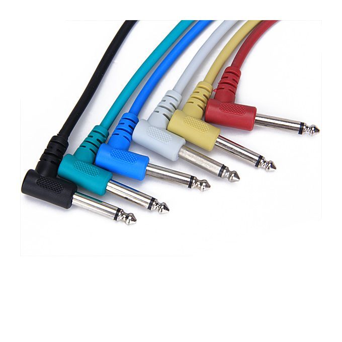 6 X 30cm1ft Effects Guitar FX Pedal Patch Cable Lead AMP Cord 14