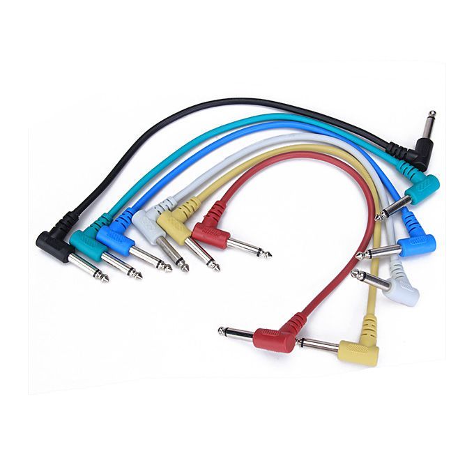 6 X 30cm1ft Effects Guitar FX Pedal Patch Cable Lead AMP Cord 14