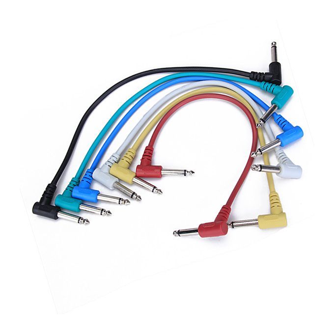 6 X 30cm1ft Effects Guitar FX Pedal Patch Cable Lead AMP Cord 14
