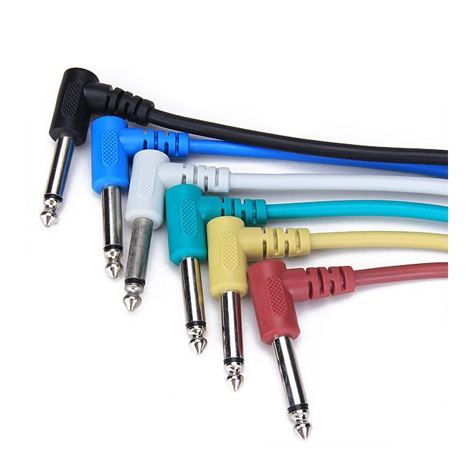 6 X 30cm1ft Effects Guitar FX Pedal Patch Cable Lead AMP Cord 14