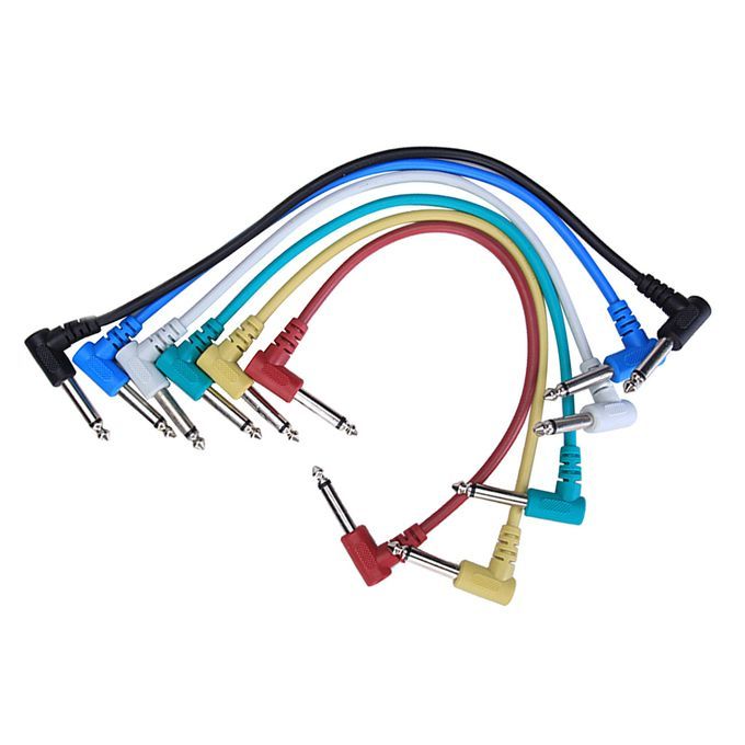 6 X 30cm1ft Effects Guitar FX Pedal Patch Cable Lead AMP Cord 14