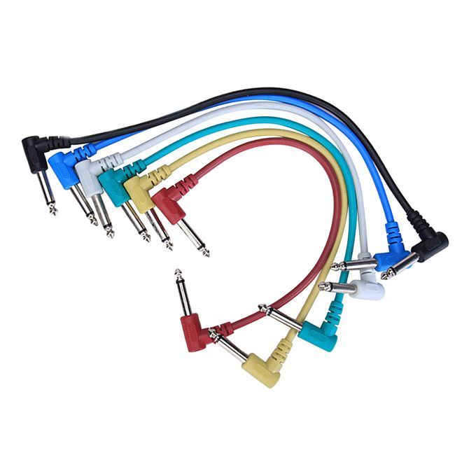 6 X 30cm1ft Effects Guitar FX Pedal Patch Cable Lead AMP Cord 14