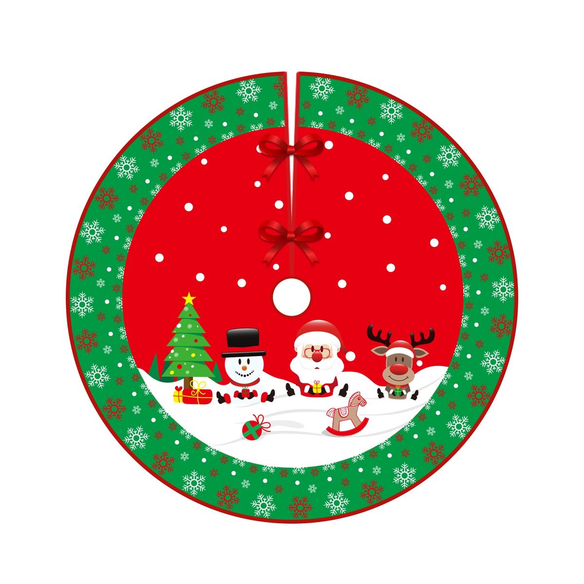 Christmas Tree Skirt Carpet Tree Bottom Cover Cloth Mat(003)