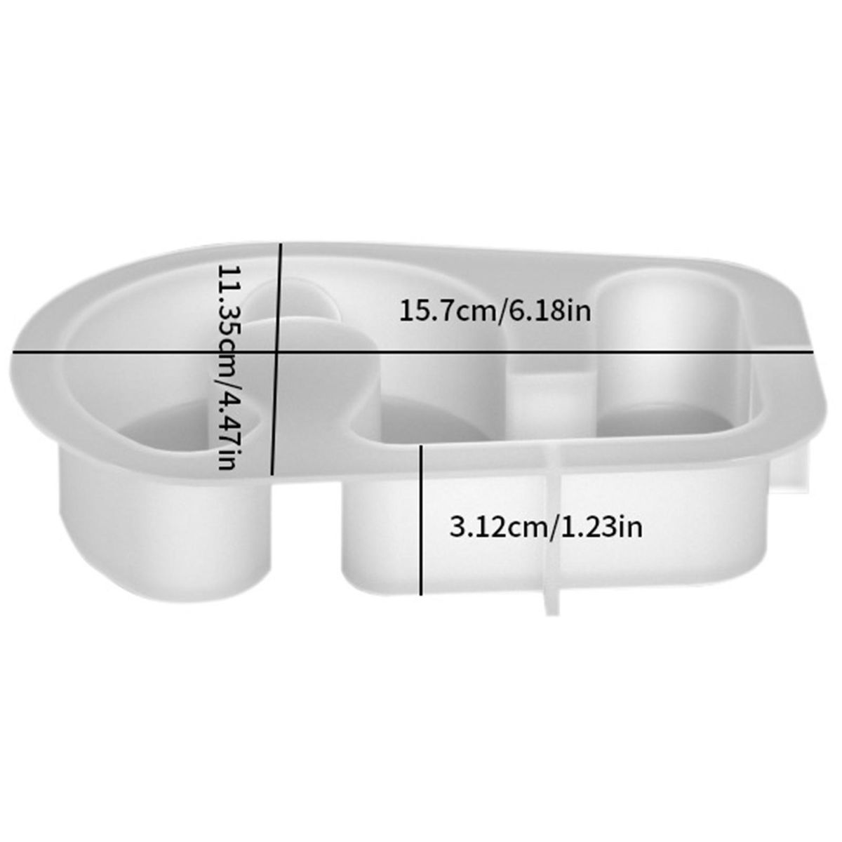 Number Candlestick Mold Delight Candle Holder Mold Handmade for Diy