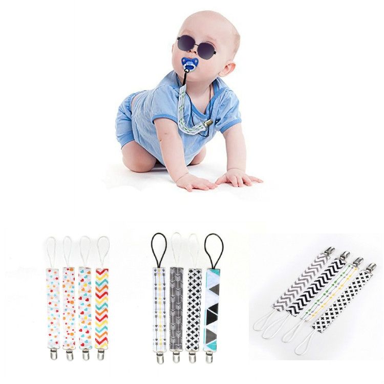 4 PCS/Set Baby Pacifier Chain Clip