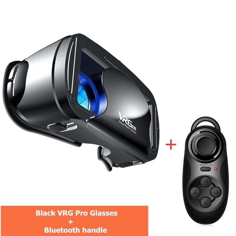 VR Shinecon Bluetooth Virtual Reality 3D Glasses Headset For IOS And Android VR Bo 5.0-7.0 Inch Phone Google Cardboard 2.0