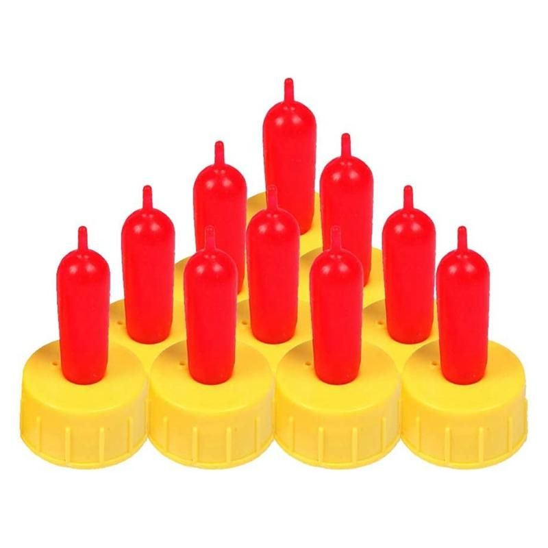 60Pcs Milk Drink Nipples Soft Rubber for Small A