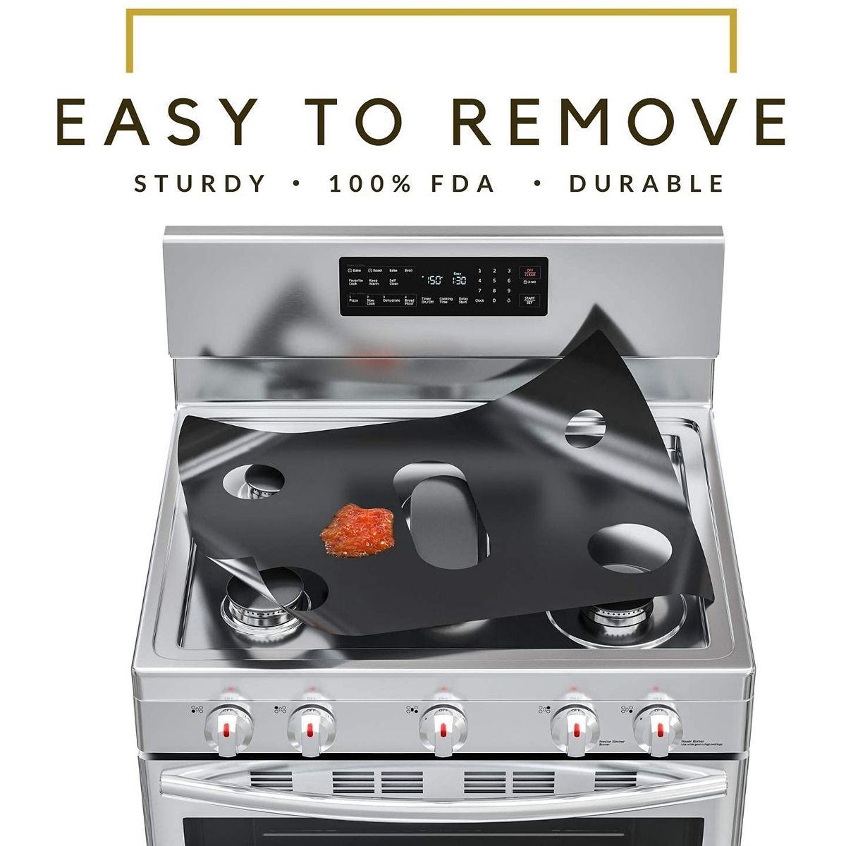 Stove Burner Cover For Samsung Gas Range, Reusable Gas