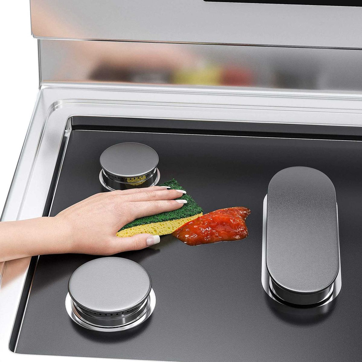 Stove Burner Cover For Samsung Gas Range, Reusable Gas