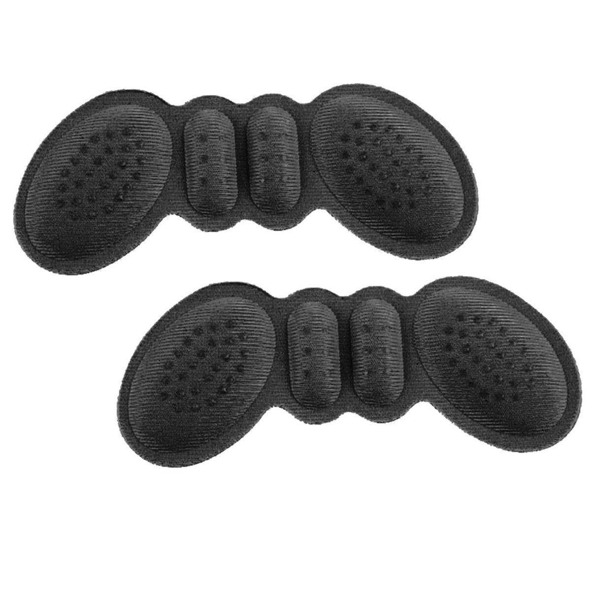 2Pcs Women Butterfly Shape Heel Cushion Pads Anti Black 3mm Thick