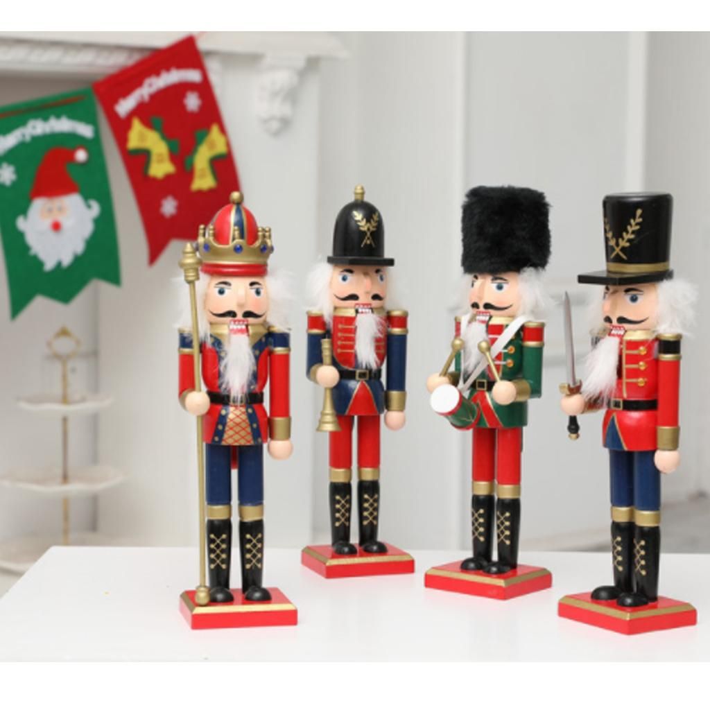 2x  Decoration Wooden Soldier Prince
