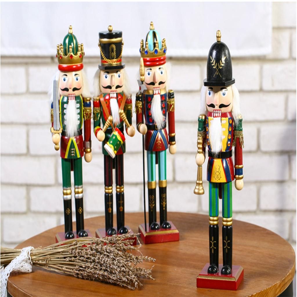 2x  Decoration Wooden Soldier Prince