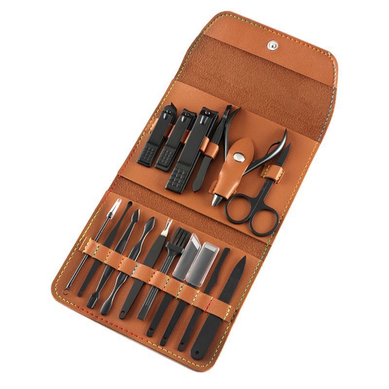 16 Pieces Manicure Set/Nail Cutter Set.With PU Leather Case