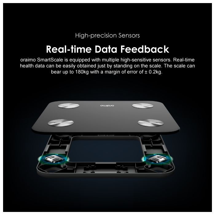 Original Oraimo Smart Weight Fitness Scale