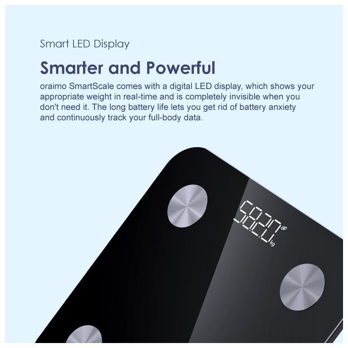 Original Oraimo Smart Weight Fitness Scale